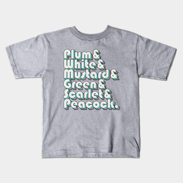 Plum White Mustard Kids T-Shirt by Jazz In The Gardens